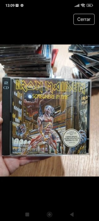 Somewhere in time 2cd bonus IRON MAIDEN Original