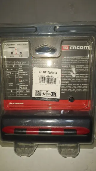 Juego de carraca Facom R.181NANO 1/4" x38