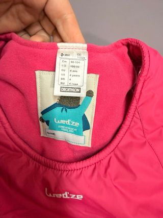 Tuta da neve per bambina Decathlon