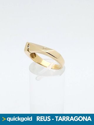 040-01-00549 ANILLO ORO 18K DIAMANTES T15