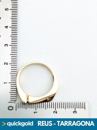 040-01-00549 ANILLO ORO 18K DIAMANTES T15