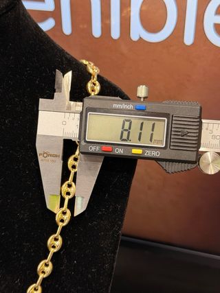 Cadena Calabrote (tipo Gucci) oro 18k