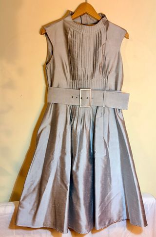 Conjunto Amaya Arzuaga vestido + chaqueta corta ·