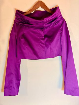Conjunto Amaya Arzuaga vestido + chaqueta corta ·
