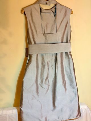Conjunto Amaya Arzuaga vestido + chaqueta corta ·