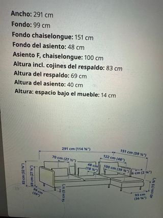 Sofa chaiselongue SÖDERHAMN