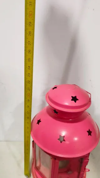 Farol portavelas Rotera Ikea con cristal tallado