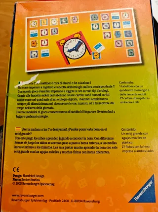 Juego Ravensburger ¿Qué hora es? 4-9 años