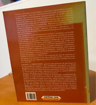 Gerontología Clínica: Intervención psicológica