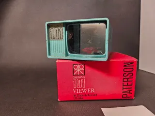 Visor Patterson y cajas para diapositivas