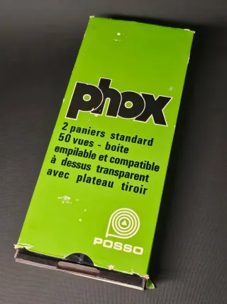 Visor Patterson y cajas para diapositivas