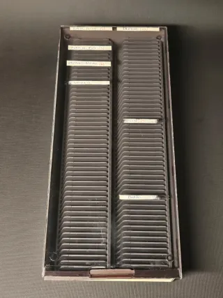 Visor Patterson y cajas para diapositivas