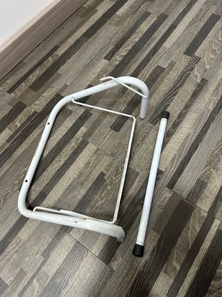 Portarotoli bagno in metallo bianco