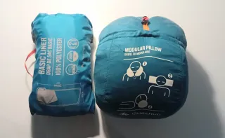 Sábana y almohada de viaje Quechua