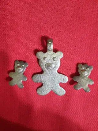 Conjunto Osito Agatha Paris Pendientes y Colgante