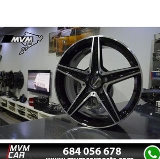 Juego 4 Llantas Mercedes 18 W205 Negra MB41