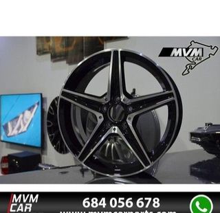Juego 4 Llantas Mercedes 18 W205 Negra MB41