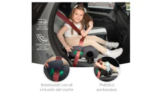 Alzador de silla de coche