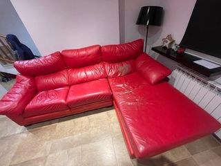 Sofà chaiselong piel