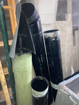 Estufa antigua de leña