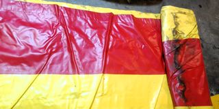 Lona, Toldo de 5.00 m x 4.80 m, fuerte: 720gr/qm2