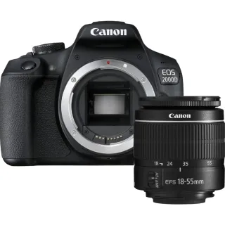 Cámara Réflex Canon EOS 2000D con Objetivo EF-S 18