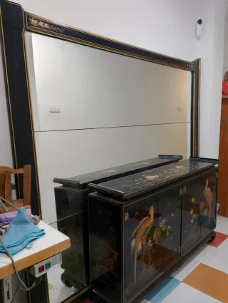 Mueble recibidor diseño japonés de nácar