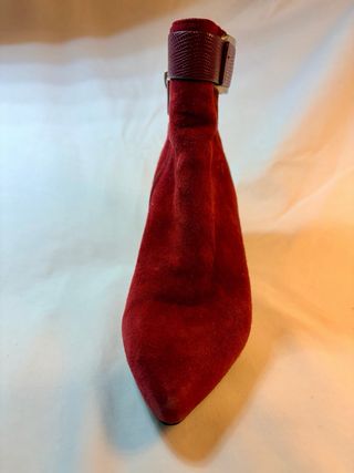 Calvin Klein – botines de ante burdeos – nº 36