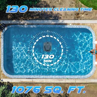 Robot piscina 130 minutos de limpieza hasta 100m2