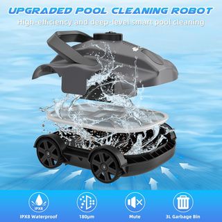 Robot piscina 130 minutos de limpieza hasta 100m2
