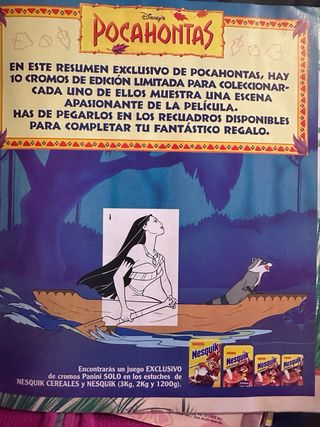 Álbum de cromos pocahontas