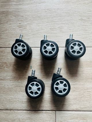 NUEVO! Set 5 ruedas para silla oficina a estrenar