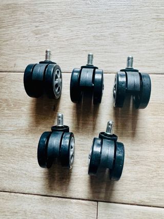 NUEVO! Set 5 ruedas para silla oficina a estrenar