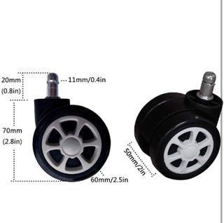 NUEVO! Set 5 ruedas para silla oficina a estrenar