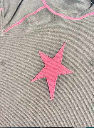 Camiseta Manga Larga Jaded London Negra Estrella