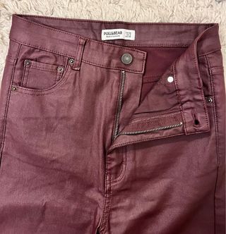 Pantalones polipiel Pull&Bear