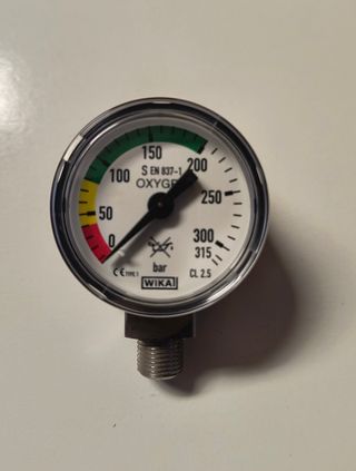 Manometro pressione 0/315 bar 40mm 1/8 gas