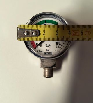 Manometro pressione 0/315 bar 40mm 1/8 gas