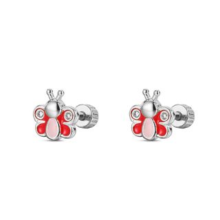 PENDIENTES BEBÉ PLATA ESMALTE