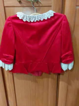 Fallera huertana corpiño rojo