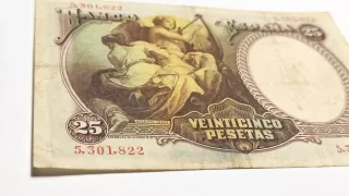 Billete 25 Pesetas 1931 Vicente López