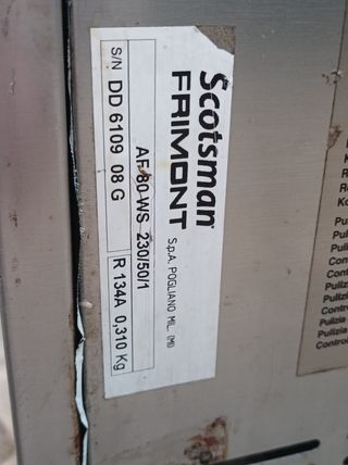 Máquina Hielo Granizado Industrial Usada