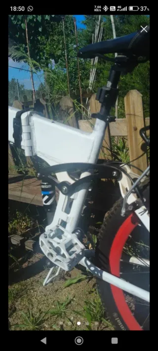 Talla M Bici BTT plegable e-bike con batería