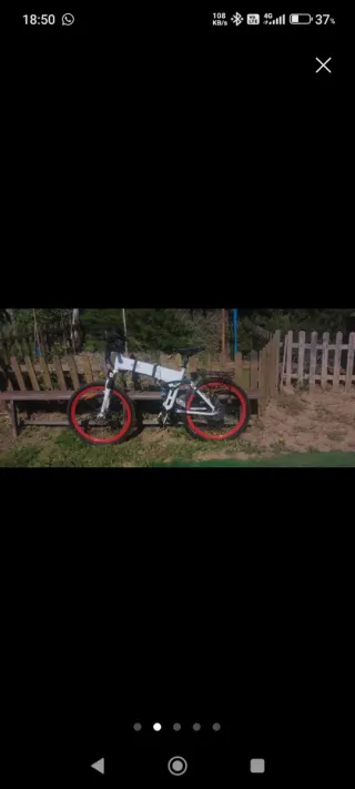 Talla M Bici BTT plegable e-bike con batería