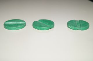 3 fichas de Carrinhos de Choque Verdes