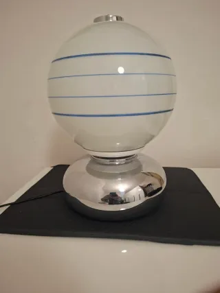 Lampada vintage vetro e metallo