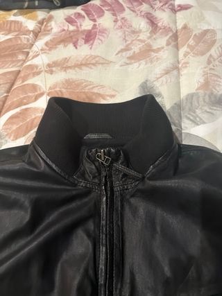 Chaqueta Piel Negra Pepe Jeans Talla M