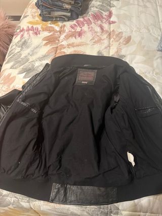 Chaqueta Piel Negra Pepe Jeans Talla M