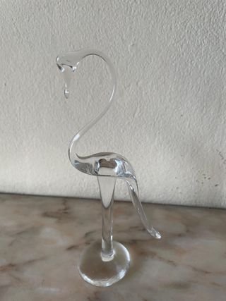 Flamenco de Cristal Transparente