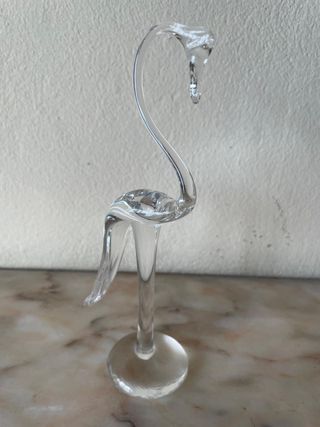 Flamenco de Cristal Transparente
